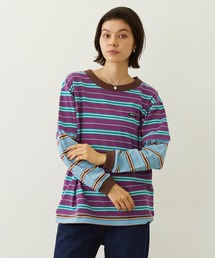 MILKFED. | LAYERED LOOK STRIPED TOP(Tシャツ/カットソー)