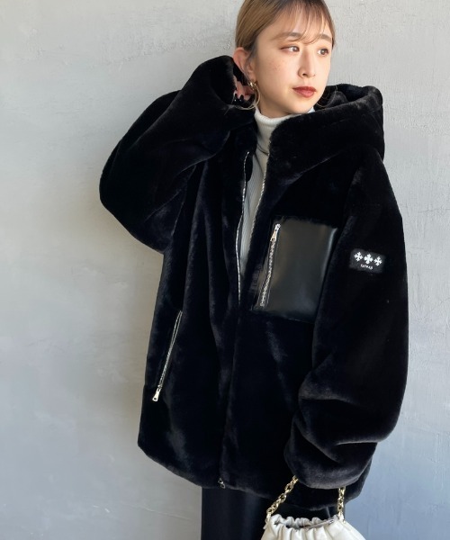 タトラス⭐︎フーテッドブルゾン01⭐︎美品 WEB先行予約】[TATRAS/タトラス] MASCALI エコファー フーデッド