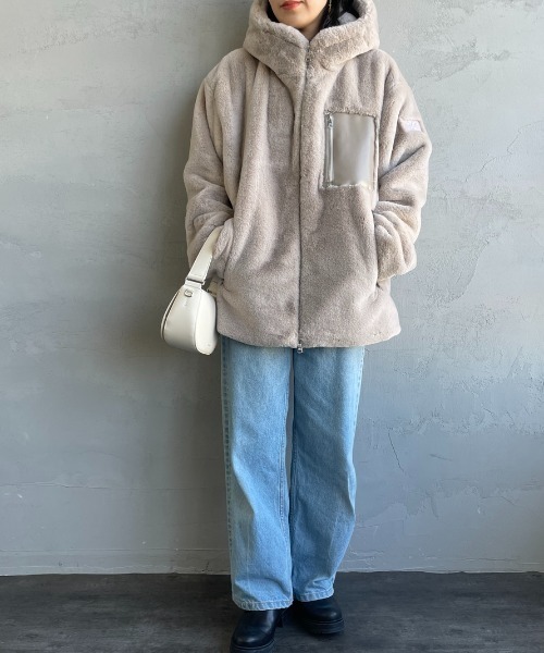 WEB先行予約】[TATRAS/タトラス] MASCALI エコファー フーデッド
