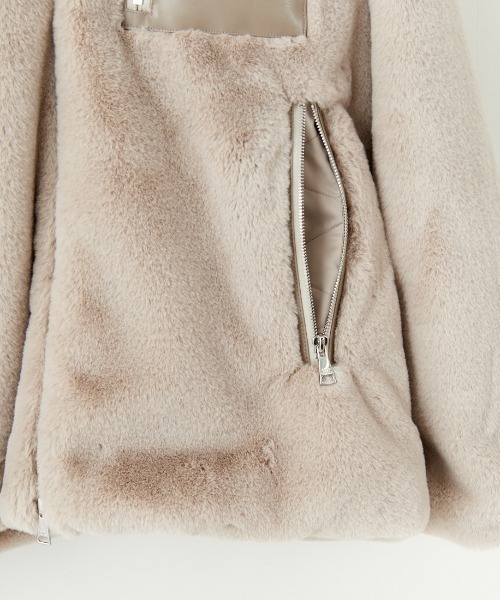 TATRAS（タトラス）の「【WEB限定】[TATRAS/タトラス] MASCALI エコファー フーデッドブルゾン（ブルゾン・レディース・ライトグレー/ブラック・3/2）」の17枚目の写真