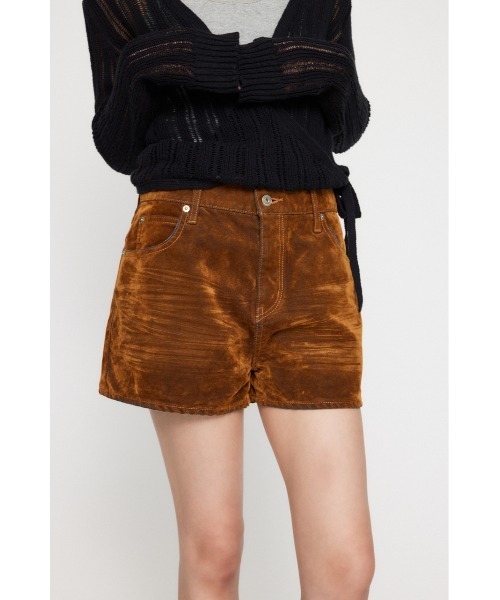 LAGUA GEM（ラグアジェム）の「BRUSHED VINTAGE ショートパンツ（デニムパンツ・レディース・ブラウン/ブラック・X-SMALL/SMALL/MEDIUM）」の9枚目の写真