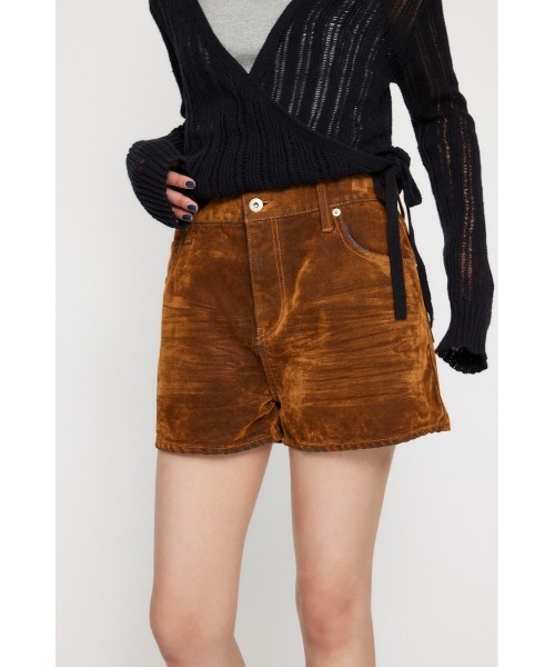 LAGUA GEM（ラグアジェム）の「BRUSHED VINTAGE ショートパンツ（デニムパンツ・レディース・ブラウン/ブラック・X-SMALL/SMALL/MEDIUM）」の10枚目の写真