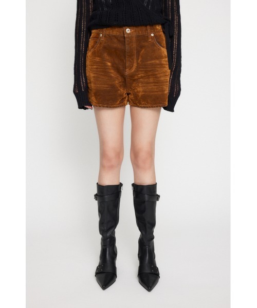 LAGUA GEM（ラグアジェム）の「BRUSHED VINTAGE ショートパンツ（デニムパンツ・レディース・ブラウン/ブラック・X-SMALL/SMALL/MEDIUM）」の12枚目の写真