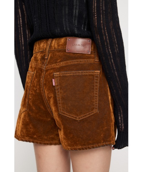 LAGUA GEM（ラグアジェム）の「BRUSHED VINTAGE ショートパンツ（デニムパンツ・レディース・ブラウン/ブラック・X-SMALL/SMALL/MEDIUM）」の15枚目の写真