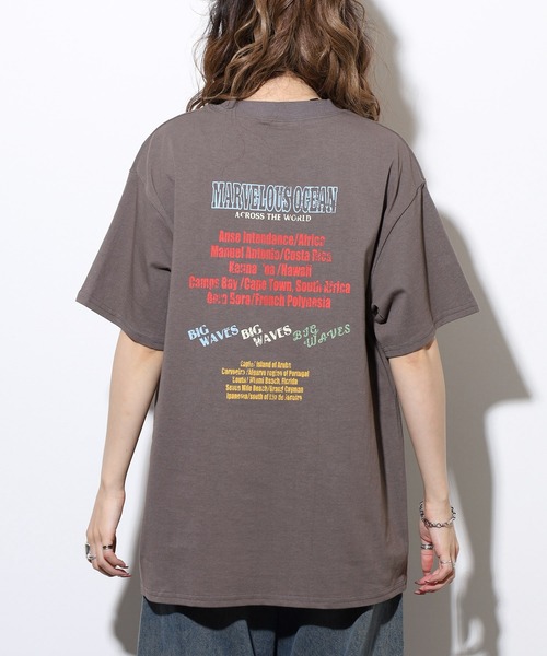 FUNALIVE（ファンアライブ）の「ヴィンテージロゴプリントルーズTシャツ（Tシャツ/カットソー・レディース・グリーン/チャコールグレー/オフホワイト・FREE）」の16枚目の写真