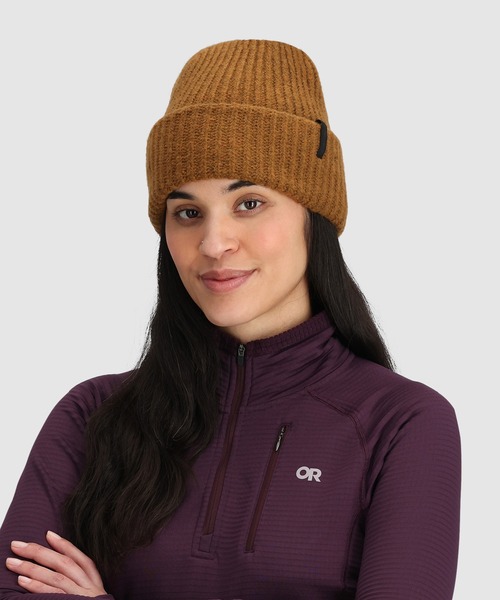 OUTDOOR RESEARCH（アウトドアリサーチ）の「OUTDOOR RESEARCH/アウトドアリサーチ Lost Lake Wool Beanie（ニットキャップ/ビーニー・メンズ・ブルー/ブラウン/ダークグレー・ONE SIZE）」の4枚目の写真