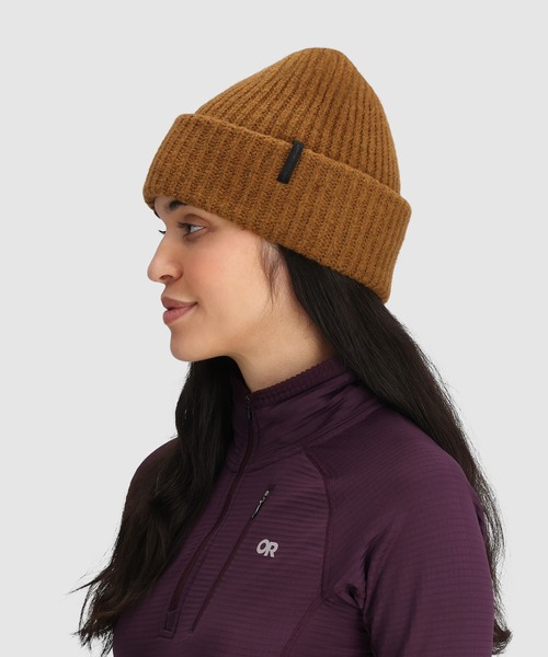 OUTDOOR RESEARCH（アウトドアリサーチ）の「OUTDOOR RESEARCH/アウトドアリサーチ Lost Lake Wool Beanie（ニットキャップ/ビーニー・メンズ・ブルー/ブラウン/ダークグレー・ONE SIZE）」の5枚目の写真