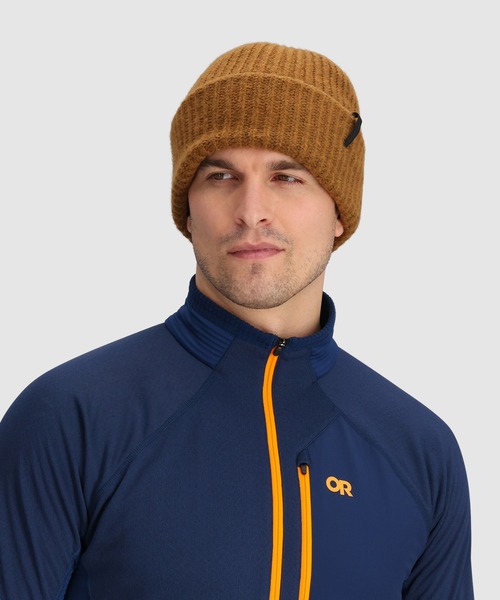 OUTDOOR RESEARCH（アウトドアリサーチ）の「OUTDOOR RESEARCH/アウトドアリサーチ Lost Lake Wool Beanie（ニットキャップ/ビーニー・メンズ・ブルー/ブラウン/ダークグレー・ONE SIZE）」の6枚目の写真