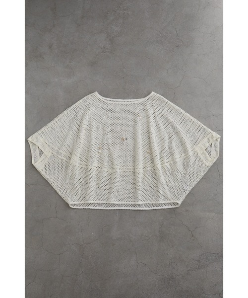 cawaii(カワイイ)の「蝶と花のレース浮かぶメッシュカットソートップス(Tシャツ/カットソー・レディース・ベージュ・FREE)」の13枚目の写真