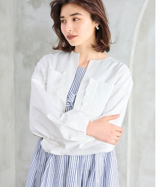 Chesty(チェスティー)の「フリル×ジャガードジャケット&ワンピース(ワンピース・レディース・ストライプ/チェック・0/1)」の13枚目の写真