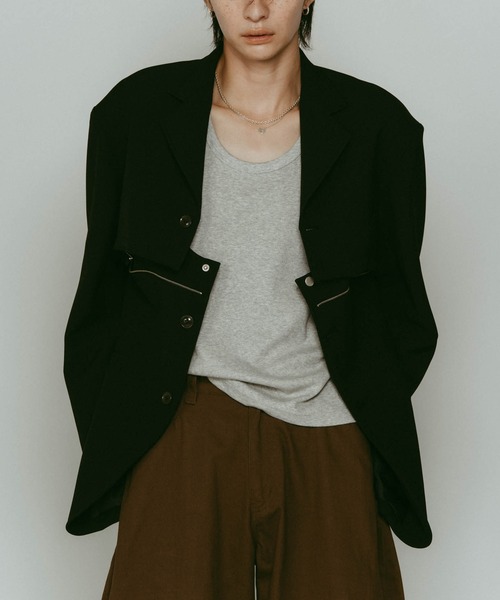 Knuth Marf（クヌースマーフ）の「【Knuth Marf】custom dad jacket（その他アウター・レディース・キャメル/ブラウン/ブラック・S）」の18枚目の写真