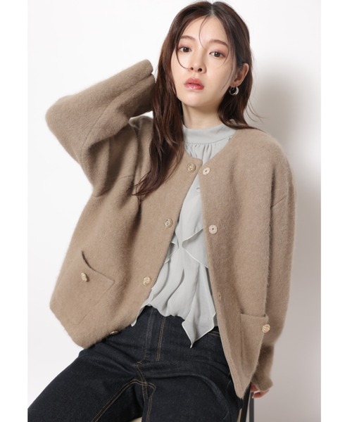 オフショルフリルシアーブラウス（シャツ/ブラウス