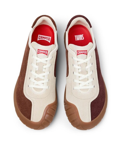 美品✨CAMPER カンペール TWINSツインズ レザー スニーカー カンペール CAMPER TWINS / レザースニーカー （ブラウン） -靴