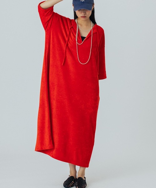 ROSE BUD（ローズバッド）の「H/H LONG DRESS（ワンピース・レディース・ブラック/レッド/ベージュ・S/M）」の3枚目の写真