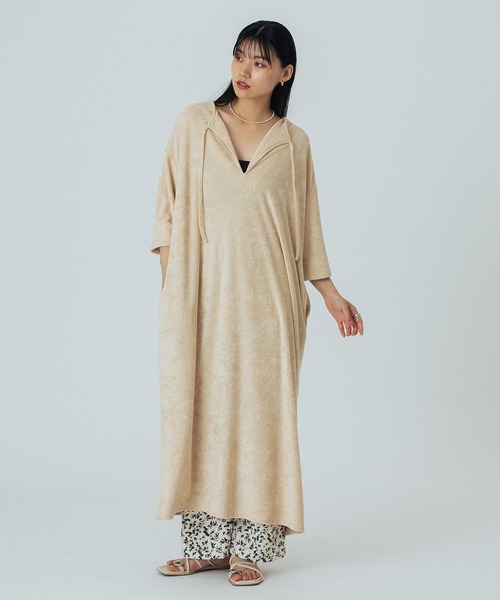 ROSE BUD（ローズバッド）の「H/H LONG DRESS（ワンピース・レディース・ブラック/レッド/ベージュ・S/M）」の7枚目の写真