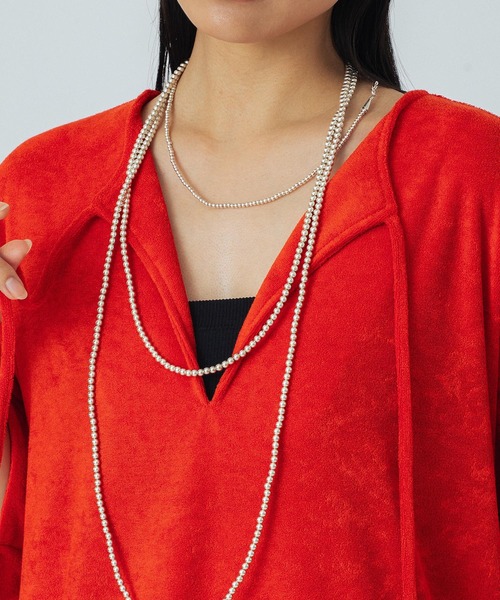 ROSE BUD（ローズバッド）の「H/H LONG DRESS（ワンピース・レディース・ブラック/レッド/ベージュ・S/M）」の11枚目の写真