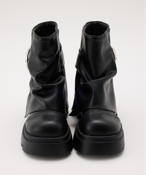 RODEO CROWNS WIDE BOWL（ロデオクラウンズワイドボウル）の「カバーショートブーツ（ブーツ・レディース・ブラック/ブラウン/グレー系その他・MEDIUM/LARGE）」の5枚目の写真