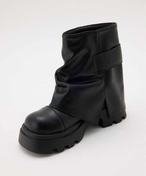 RODEO CROWNS WIDE BOWL（ロデオクラウンズワイドボウル）の「カバーショートブーツ（ブーツ・レディース・ブラック/ブラウン/グレー系その他・MEDIUM/LARGE）」の7枚目の写真