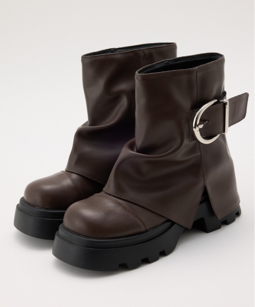 RODEO CROWNS WIDE BOWL（ロデオクラウンズワイドボウル）の「カバーショートブーツ（ブーツ・レディース・ブラック/ブラウン/グレー系その他・MEDIUM/LARGE）」の10枚目の写真