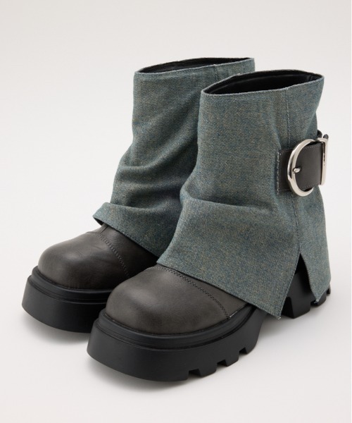 RODEO CROWNS WIDE BOWL（ロデオクラウンズワイドボウル）の「カバーショートブーツ（ブーツ・レディース・ブラック/ブラウン/グレー系その他・MEDIUM/LARGE）」の16枚目の写真