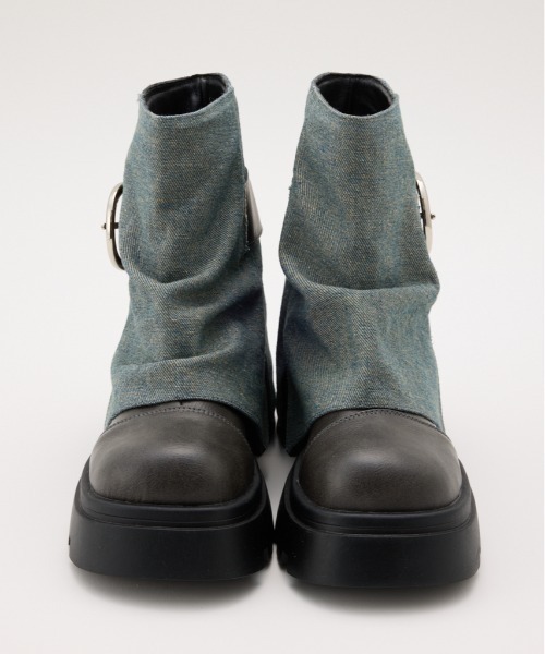 RODEO CROWNS WIDE BOWL（ロデオクラウンズワイドボウル）の「カバーショートブーツ（ブーツ・レディース・ブラック/ブラウン/グレー系その他・MEDIUM/LARGE）」の18枚目の写真