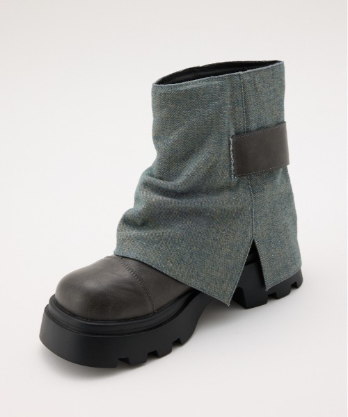 RODEO CROWNS WIDE BOWL（ロデオクラウンズワイドボウル）の「カバーショートブーツ（ブーツ・レディース・ブラック/ブラウン/グレー系その他・MEDIUM/LARGE）」の20枚目の写真