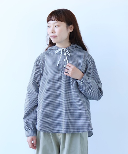 bulle de savon（ビュルデサボン）の「80/タイプライターナチュラルトリプルワッシャー スノーパーカー（シャツ/ブラウス・レディース・その他/ピンク・FREE）」の2枚目の写真