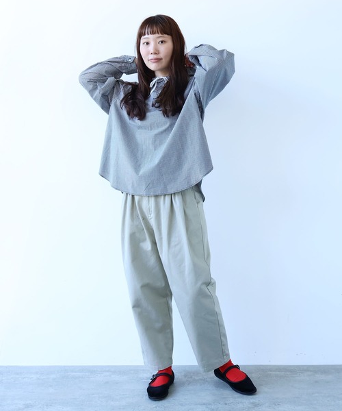 bulle de savon（ビュルデサボン）の「80/タイプライターナチュラルトリプルワッシャー スノーパーカー（シャツ/ブラウス・レディース・その他/ピンク・FREE）」の19枚目の写真