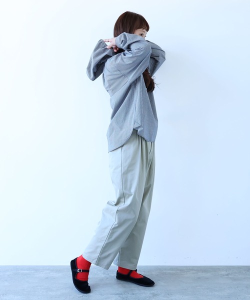 bulle de savon（ビュルデサボン）の「80/タイプライターナチュラルトリプルワッシャー スノーパーカー（シャツ/ブラウス・レディース・その他/ピンク・FREE）」の20枚目の写真