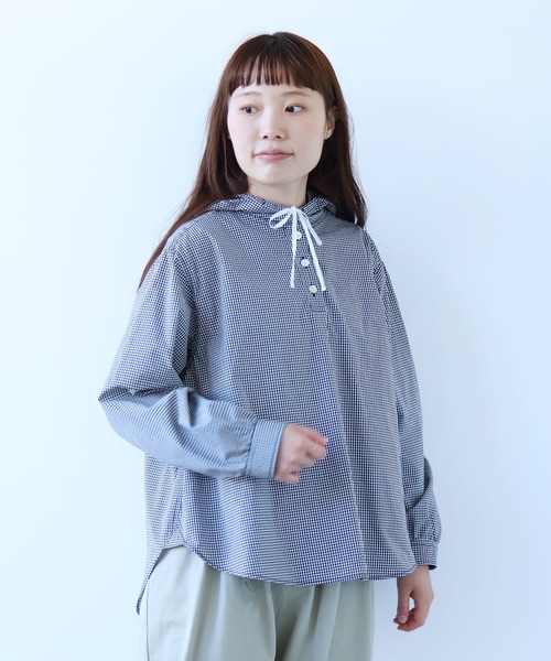 bulle de savon（ビュルデサボン）の「80/タイプライターナチュラルトリプルワッシャー スノーパーカー（シャツ/ブラウス・レディース・その他/ピンク・FREE）」の12枚目の写真