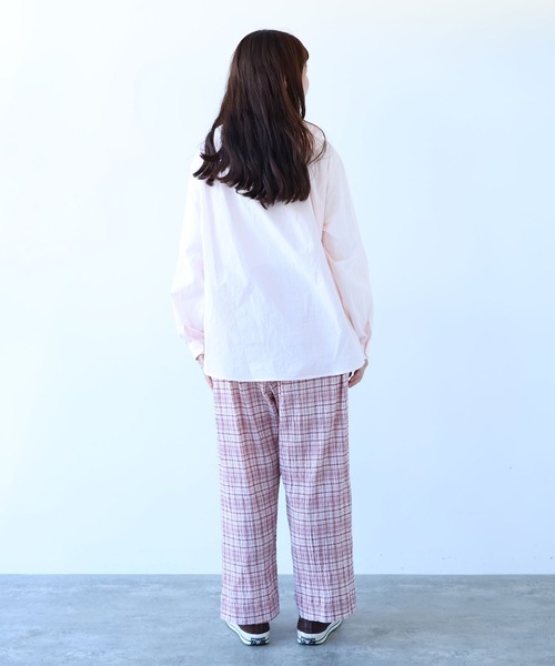 bulle de savon（ビュルデサボン）の「80/タイプライターナチュラルトリプルワッシャー スノーパーカー（シャツ/ブラウス・レディース・その他/ピンク・FREE）」の8枚目の写真