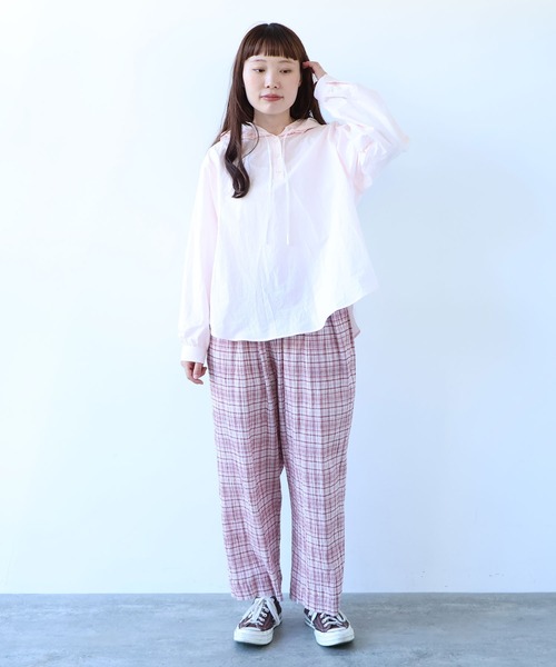 bulle de savon（ビュルデサボン）の「80/タイプライターナチュラルトリプルワッシャー スノーパーカー（シャツ/ブラウス・レディース・その他/ピンク・FREE）」の9枚目の写真