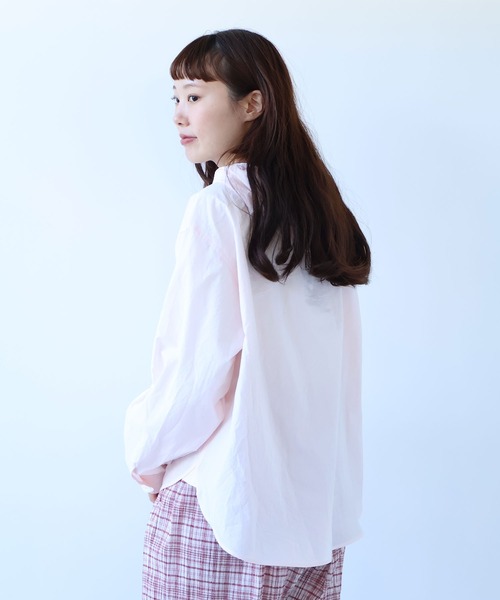 bulle de savon（ビュルデサボン）の「80/タイプライターナチュラルトリプルワッシャー スノーパーカー（シャツ/ブラウス・レディース・その他/ピンク・FREE）」の11枚目の写真