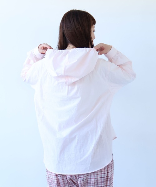 bulle de savon（ビュルデサボン）の「80/タイプライターナチュラルトリプルワッシャー スノーパーカー（シャツ/ブラウス・レディース・その他/ピンク・FREE）」の3枚目の写真