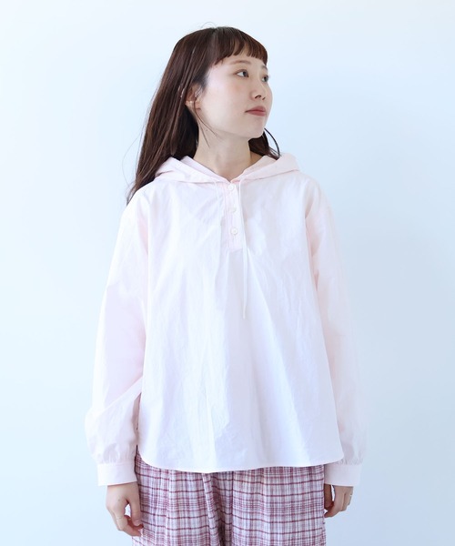 bulle de savon（ビュルデサボン）の「80/タイプライターナチュラルトリプルワッシャー スノーパーカー（シャツ/ブラウス・レディース・その他/ピンク・FREE）」の5枚目の写真