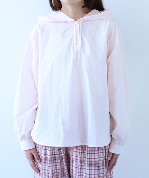 bulle de savon(ビュルデサボン)の「△80/タイプライターナチュラルトリプルワッシャー スノーパーカー(シャツ/ブラウス・レディース・その他/ピンク・FREE)」の22枚目の写真