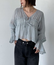 archives | 楊柳シャーリングショートブラウス(シャツ/ブラウス)