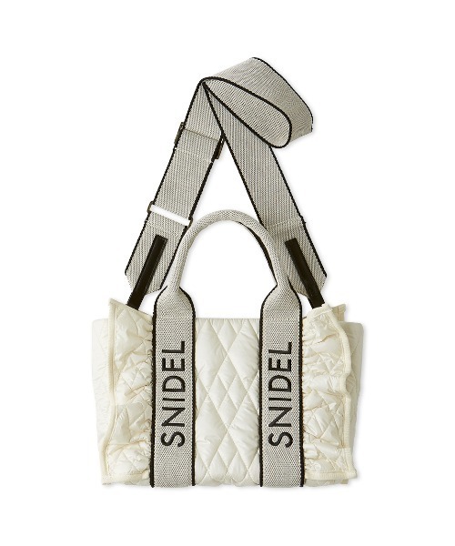 フリルキルティングロゴバッグ（ハンドバッグ）｜SNIDEL