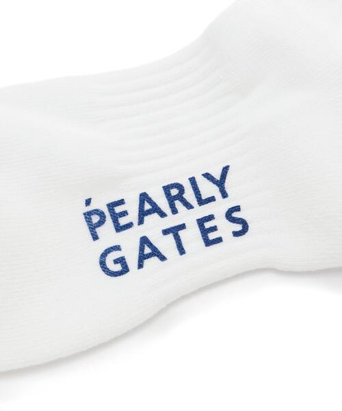 PEARLY GATES（パーリーゲイツ）の「【PEARLY GATES】ロゴラインミドルソックス (LADIES)（ソックス/靴下・レディース・ホワイト/ホワイト系その他2/ホワイト系その他4/ホワイト系その他6・FREE）」の7枚目の写真