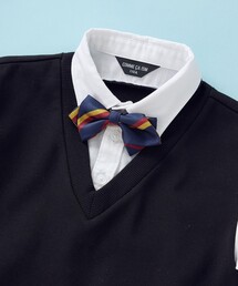 COMME CA ISM（コムサイズム）の「レジメンタルストライプ 蝶タイ・スカーフセット（蝶ネクタイ）」