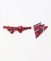 COMME CA ISM（コムサイズム）の「レジメンタルストライプ 蝶タイ・スカーフセット（蝶ネクタイ）」