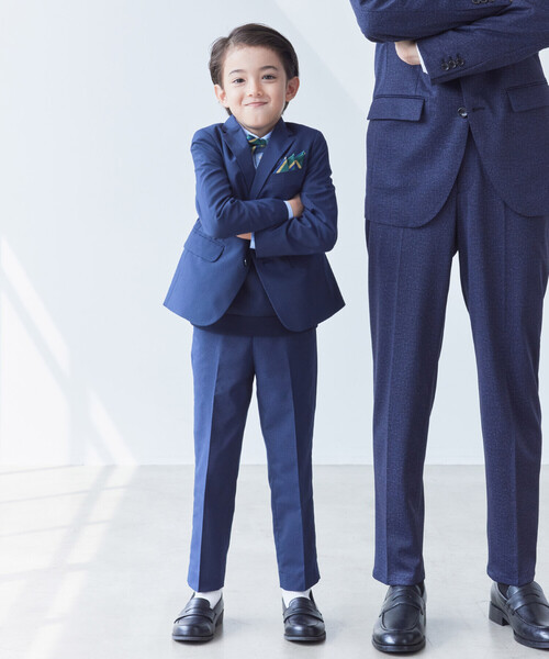 COMME CA ISM（コムサイズム）の「レジメンタルストライプ 蝶タイ・スカーフセット（蝶ネクタイ・キッズ・グリーン/レッド/オレンジ/ネイビー・FREE）」の19枚目の写真