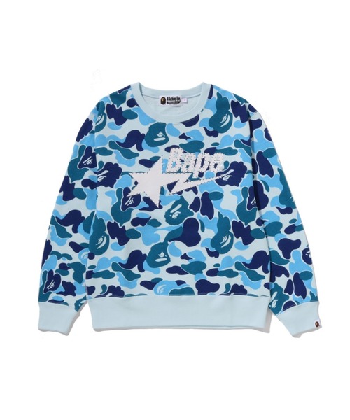 ABC CAMO RHINESTONE BAPE STA CREWNECK SWEATSHIRT（スウェット）｜A