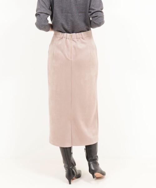 MICO COULIER(ミコクリエ)の「マシュマロスウェードタイトスカート(スカート・レディース・チャコールグレー/グレイッシュベージュ/ピンク・36/38)」の10枚目の写真