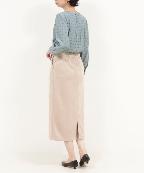 MICO COULIER(ミコクリエ)の「マシュマロスウェードタイトスカート(スカート・レディース・チャコールグレー/グレイッシュベージュ/ピンク・36/38)」の20枚目の写真