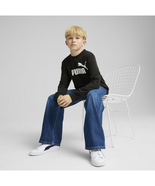 PUMA(プーマ)の「PUMA プーマ ボーイズ ESS NO.1 ロゴ クルー スウェット 120-160cm(スウェット・キッズ・ブラック/ヘザーグレー・160/150/130/140/120)」の5枚目の写真