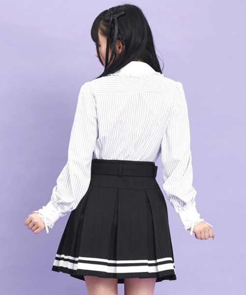 Secret Honey（シークレットハニー）の「クレリックストライプシャツ（シャツ/ブラウス・レディース・ワインレッド/ブラック・MEDIUM）」の7枚目の写真