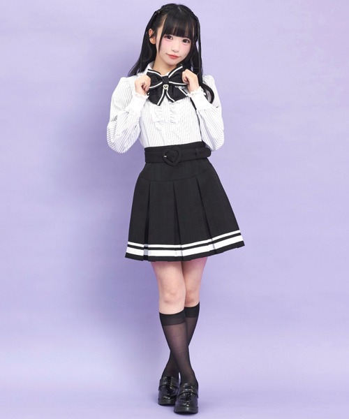 Secret Honey（シークレットハニー）の「クレリックストライプシャツ（シャツ/ブラウス・レディース・ワインレッド/ブラック・MEDIUM）」の5枚目の写真