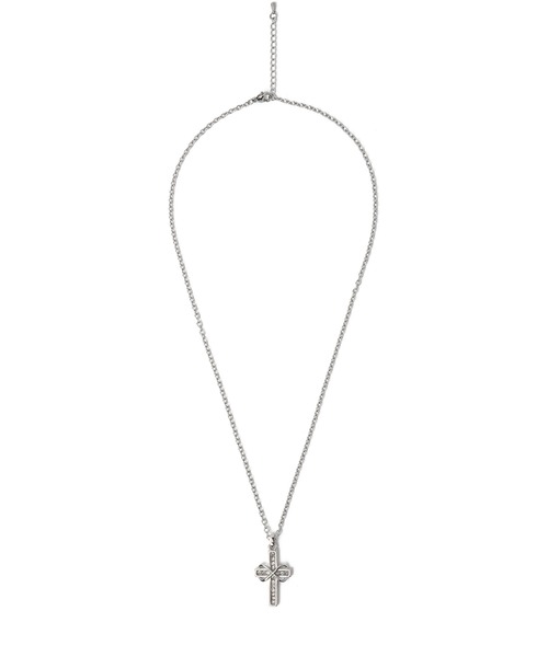 OY(オーワイ)の「『OY/オーワイ』 BOW CUBIC CROSS NECKLACE/グレアクロスネックレス(ネックレス・レディース・シルバー・FREE)」の4枚目の写真