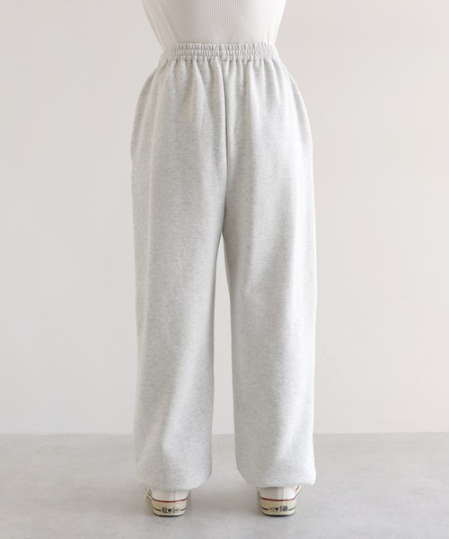 ANME（アンメ）の「裏起毛ロゴ刺繍ANMEスウェットパンツ（スウェットパンツ・レディース・ブラック/ブラウン/オフホワイト/オートミール・L/M/XXL/XL）」の7枚目の写真